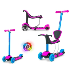 Milly Mally Scooter Little Star Pink-Blue hulajnoga dla dziecka 3w1